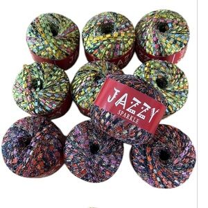 FEZA JAZZY ⭐️ sparkle ladder  yarn bundle